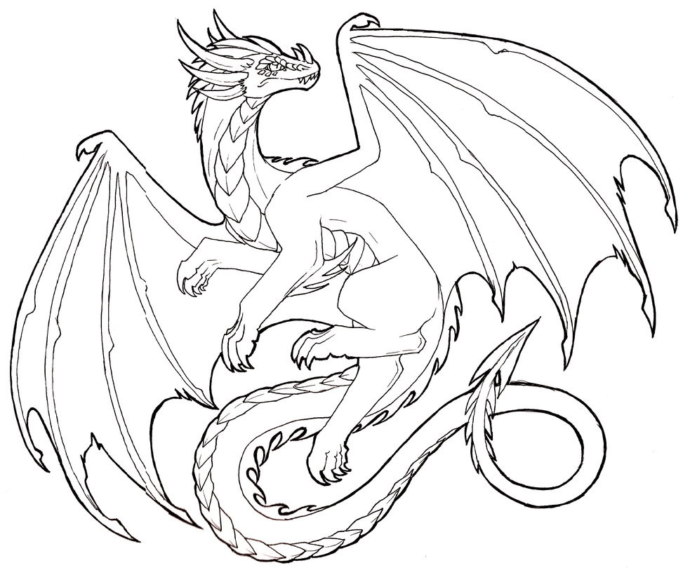 Cool Dragon Drawing at GetDrawings Free download