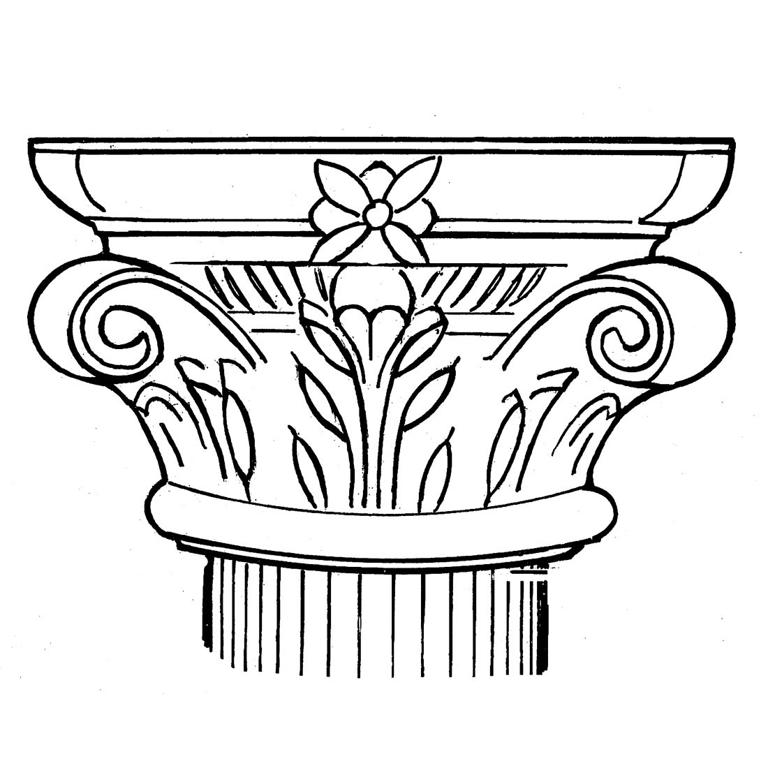 Corinthian Columns Drawing at GetDrawings Free download