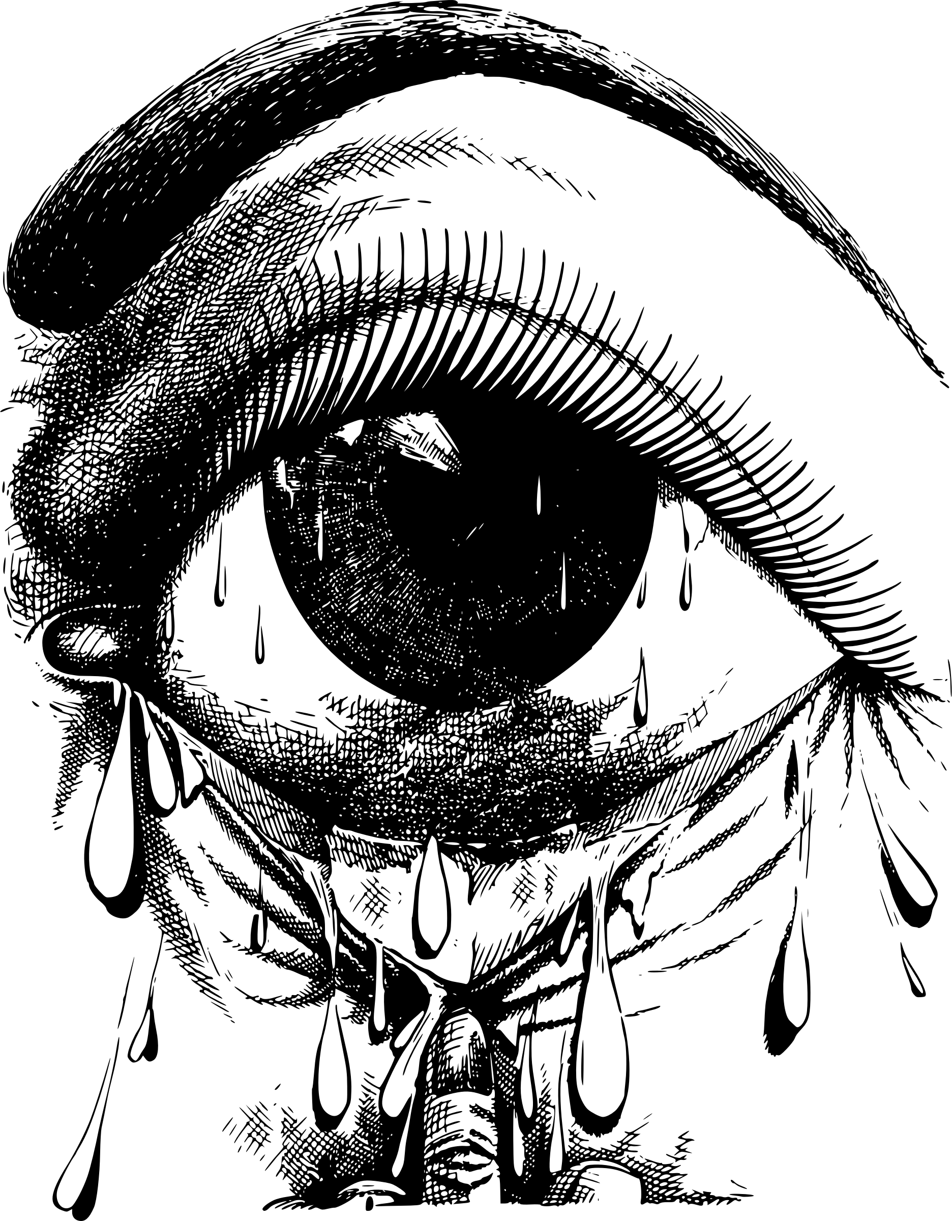 Drawings Of Crying Eyes Eye Pencil Drawing at