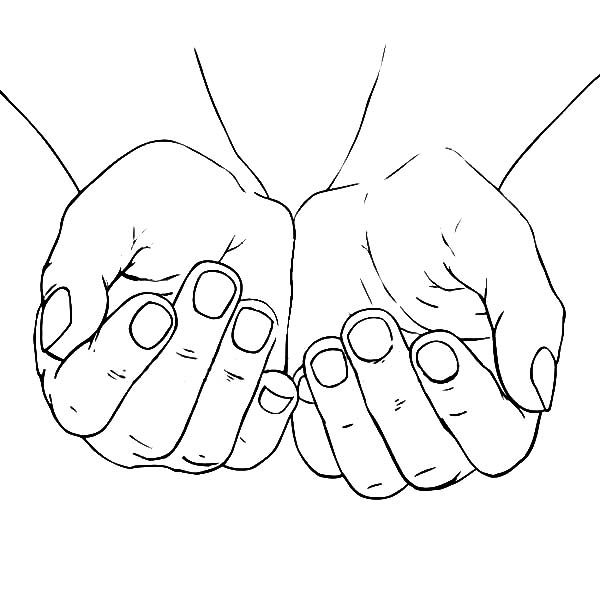 Cupped Hands Drawing at GetDrawings Free download