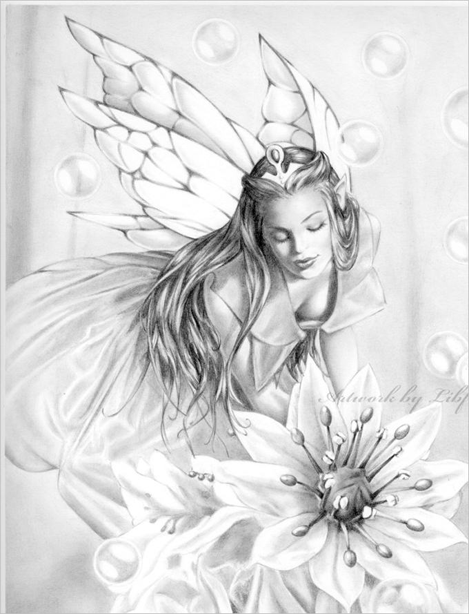 Dark Fairies Drawing at GetDrawings Free download