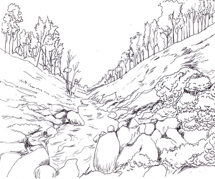 Desert Landscape Drawing at GetDrawings Free download