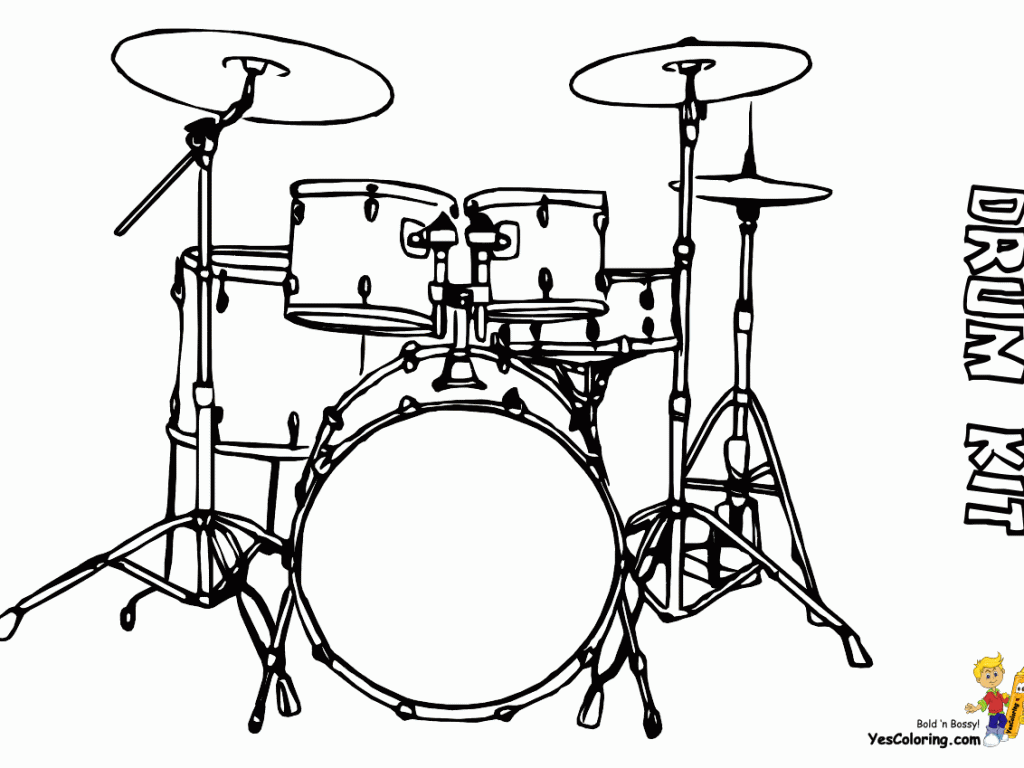 Drum Set Drawing at GetDrawings Free download