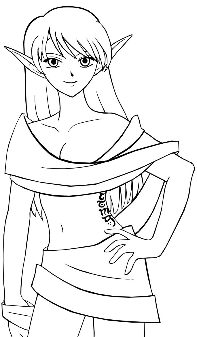 Easy Elf Drawing at GetDrawings Free download