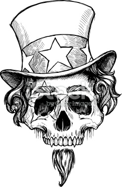 How To Draw An Evil Skull Youtube