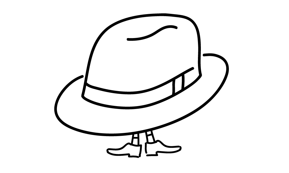 Fedora Hat Drawing at GetDrawings Free download
