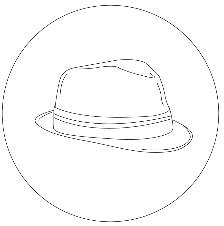 Fedora Hat Drawing at GetDrawings Free download
