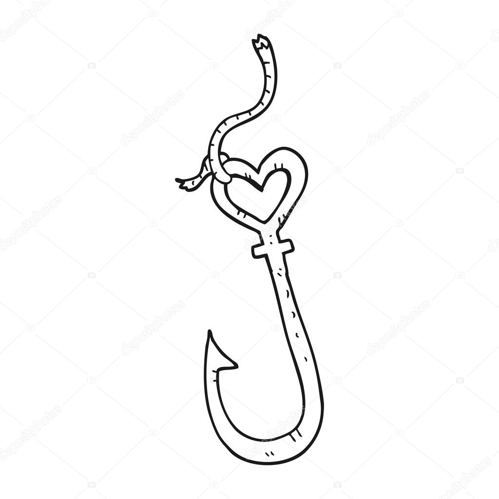 Fish Hook Drawing at GetDrawings Free download