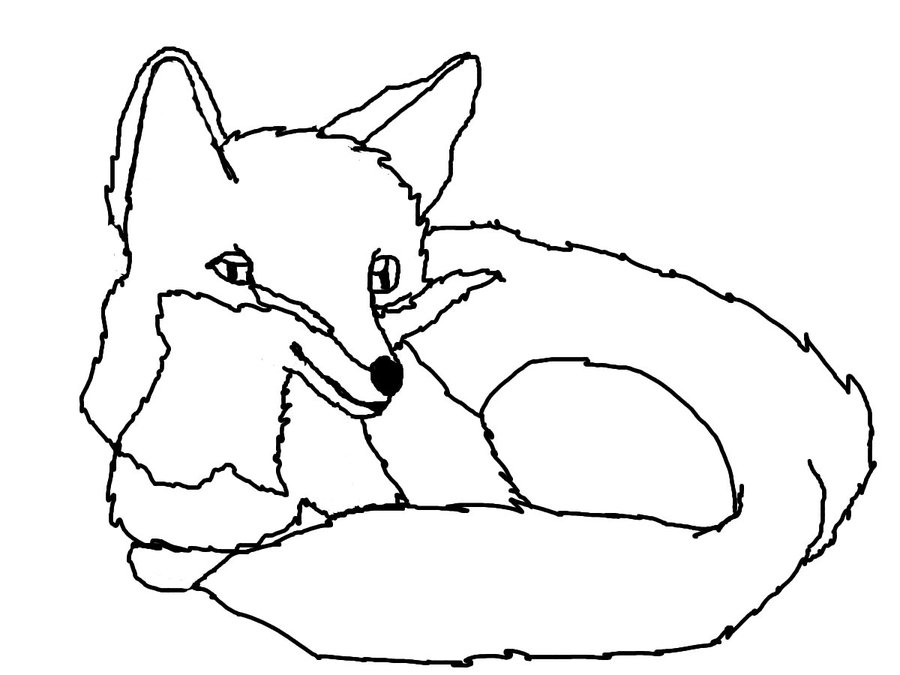Foxes Red Fox Coloring Pages ~ Cute Coloring Pages