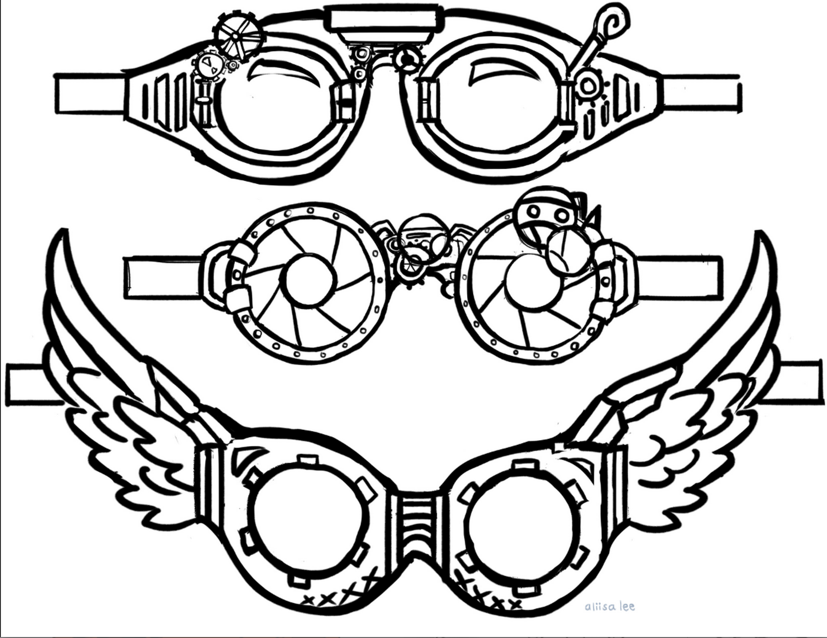 Goggle Drawing at GetDrawings Free download