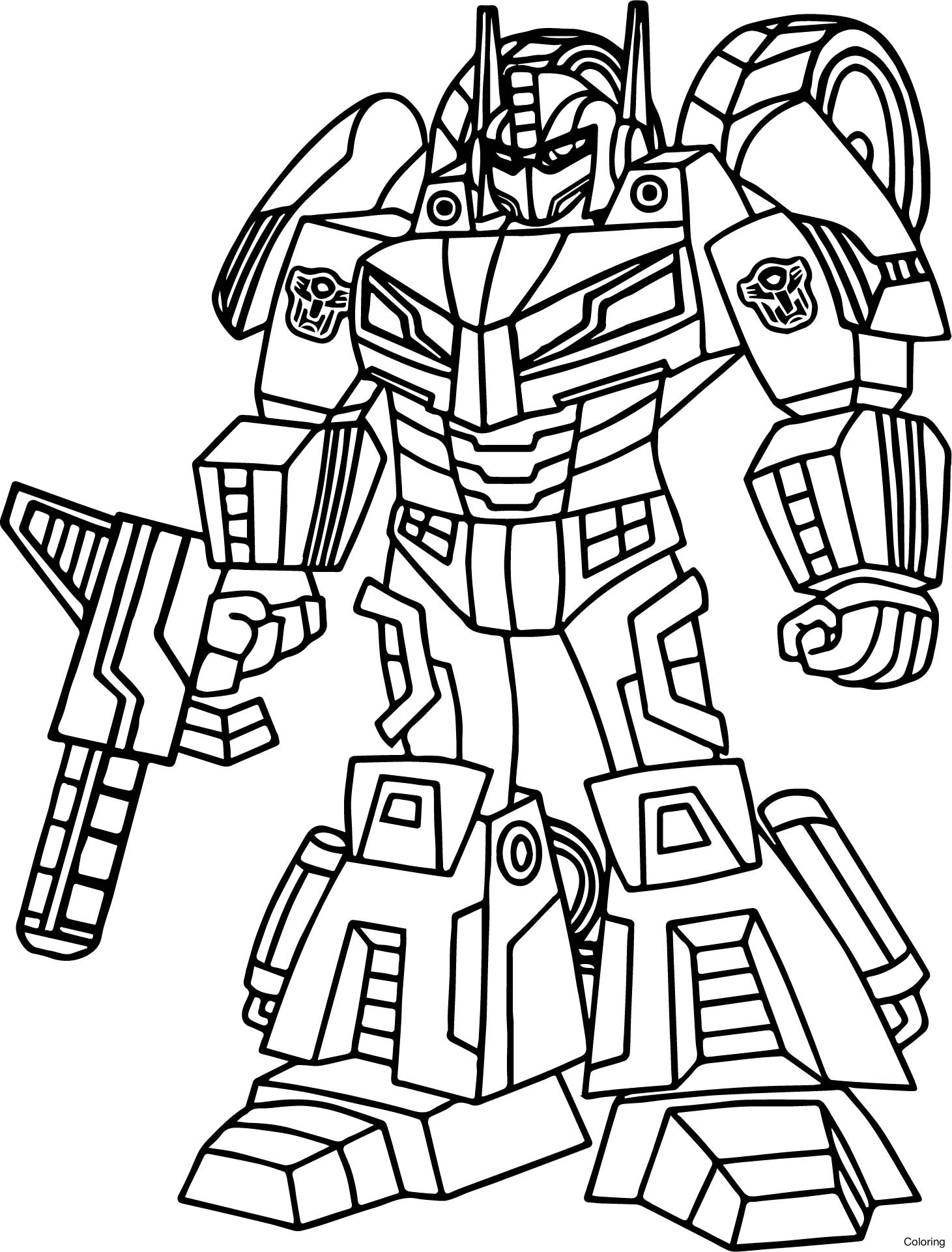 Bumblebee Grimlock And Optimus Prime Coloring Pages clowncoloringpages
