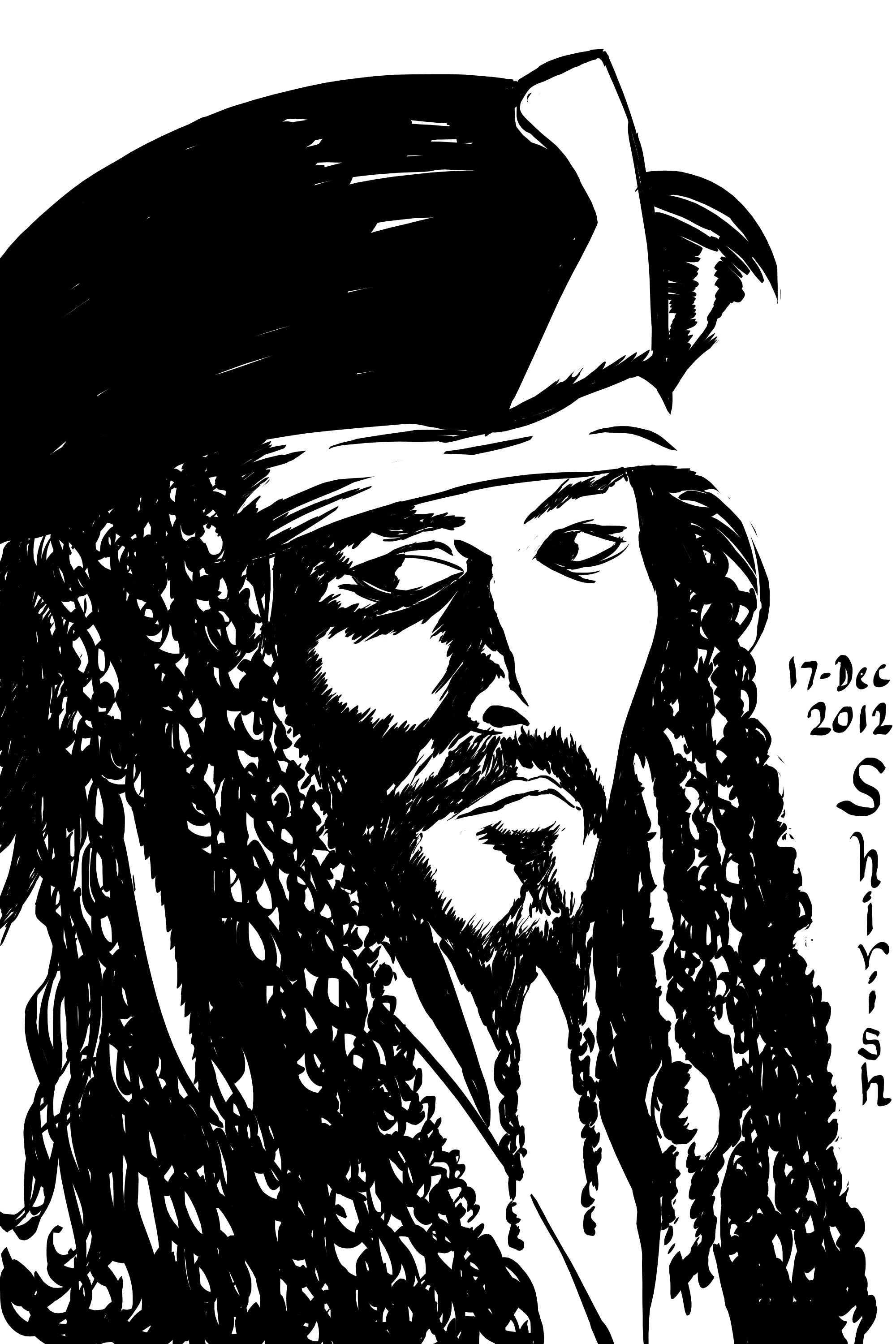 Jack Sparrow Drawing at GetDrawings Free download