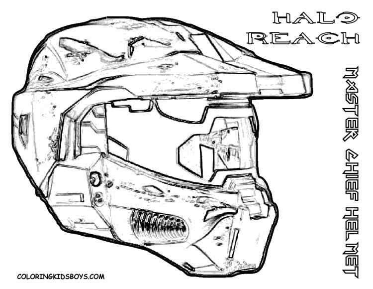 Master Chief Helmet Drawing at GetDrawings Free download