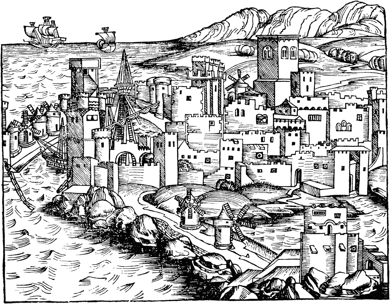 Medieval City Drawing at GetDrawings Free download