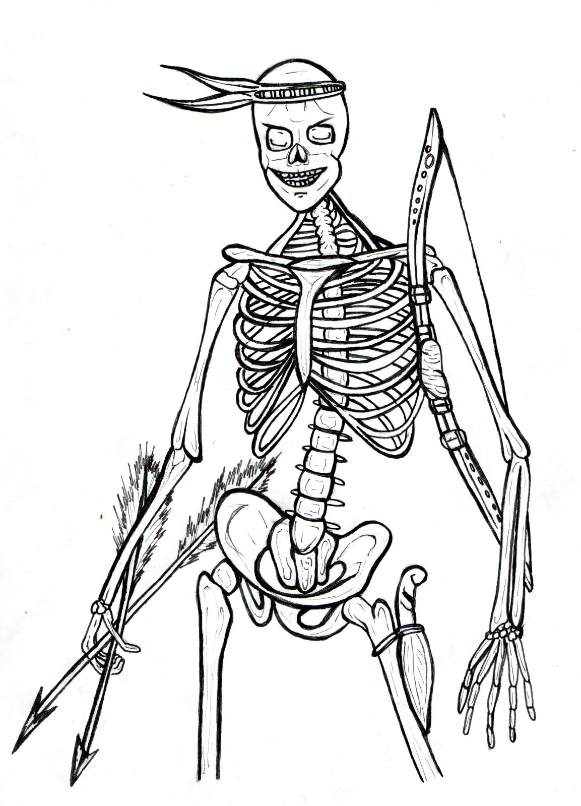 Minecraft Skeleton Drawing at GetDrawings Free download
