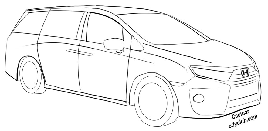 Honda Odyssey Coloring page! Mario coloring pages,.
