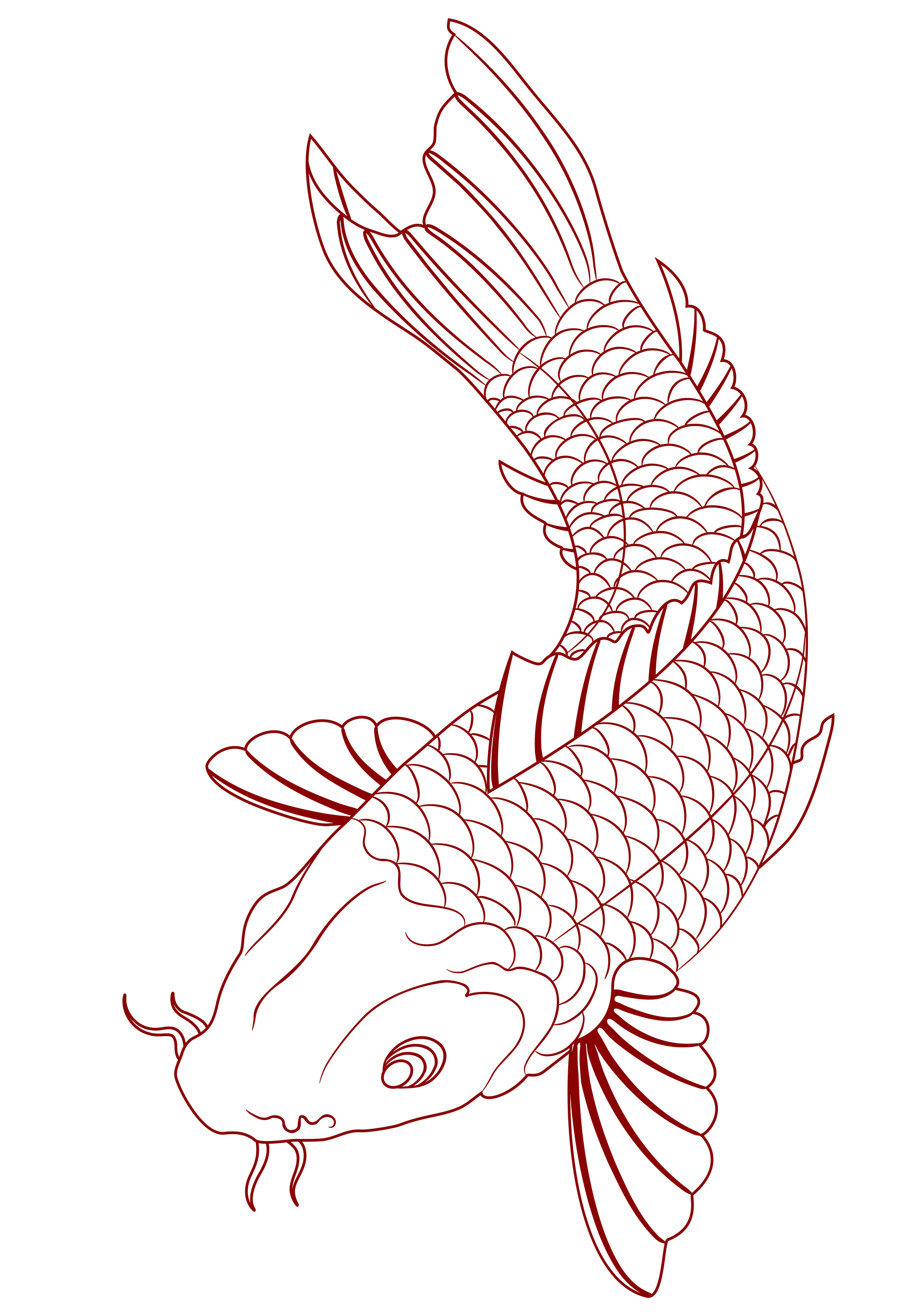 Red Fish Drawing at GetDrawings Free download