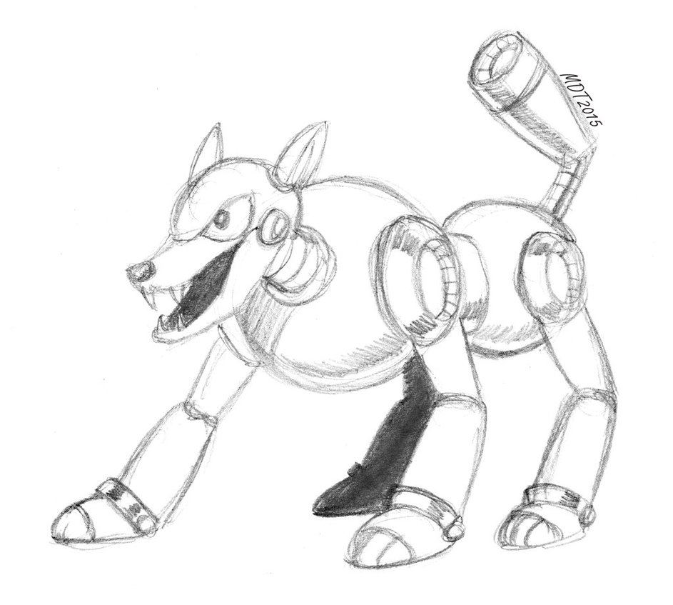 Robot Dog Drawing at GetDrawings Free download