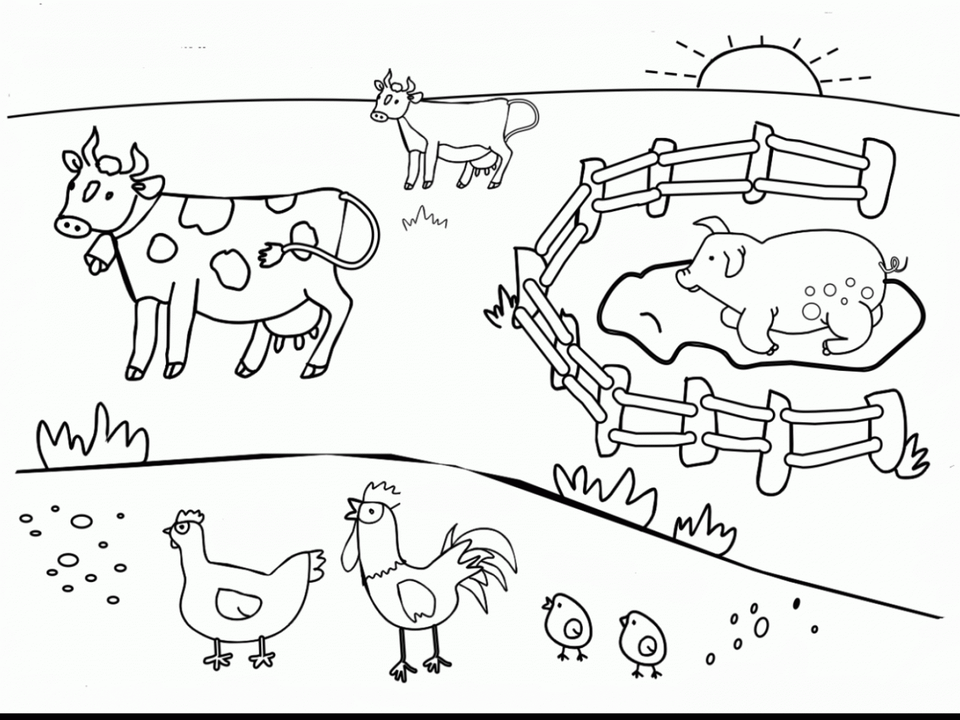 Rooster Drawing Outline at GetDrawings Free download