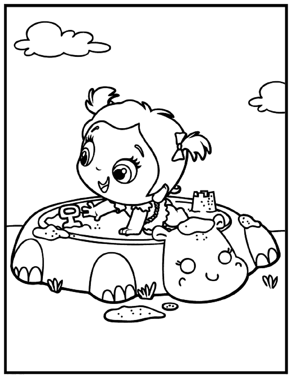 Sandbox Coloring Pages