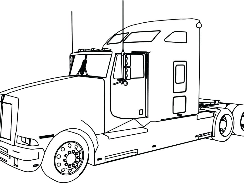 Semi Trailer Drawing at GetDrawings Free download