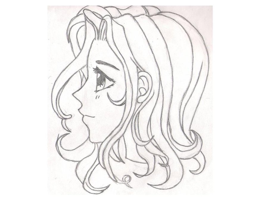 How To Draw Anime Hair Blowing In The Wind Animeoutline