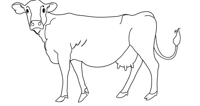 Easy Cow Craft {with FREE template} In the Bag Kids' Crafts