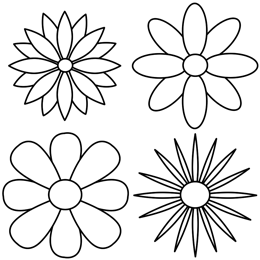 Simple Flower Pattern Drawing at GetDrawings | Free download