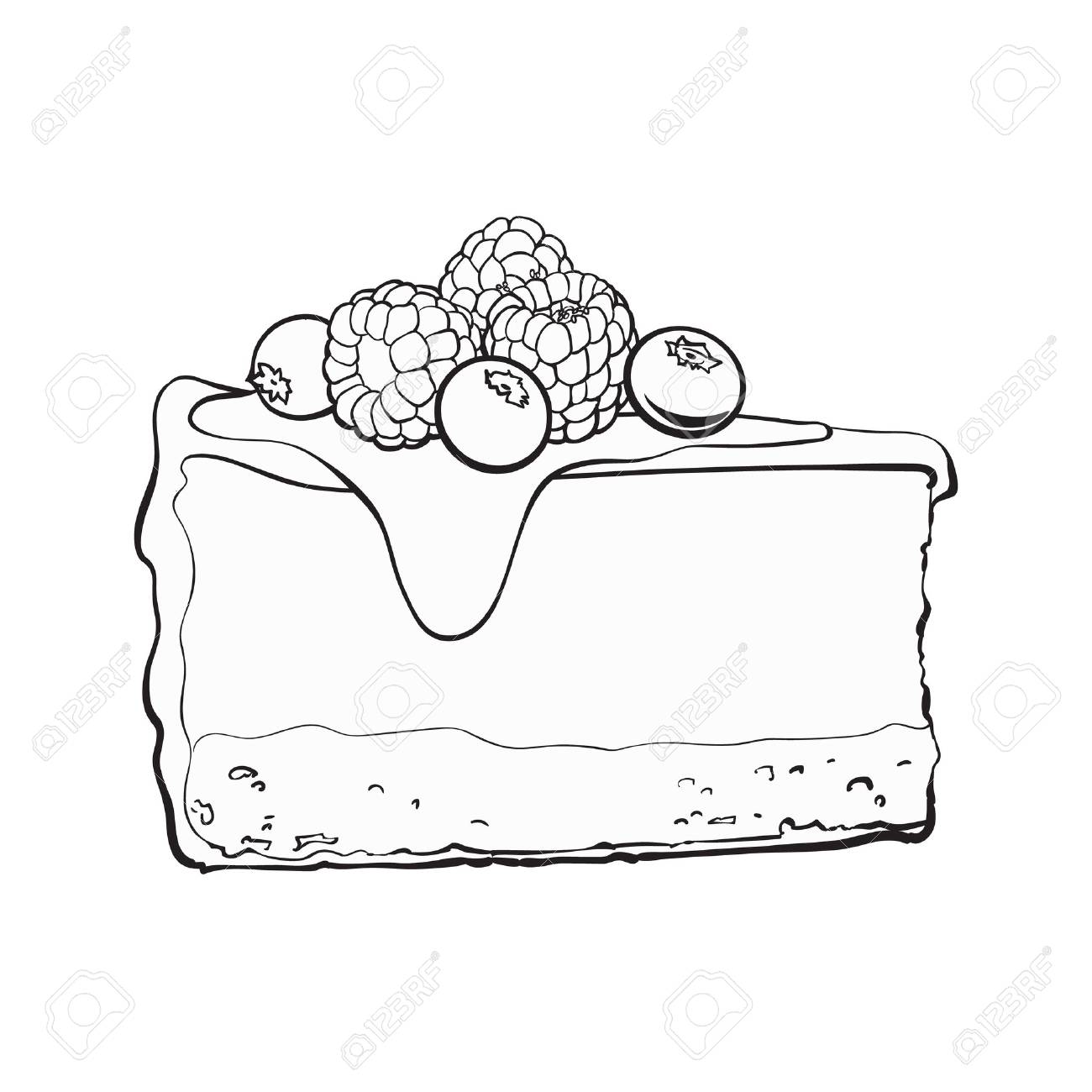 Slice Cake Drawing at GetDrawings Free download
