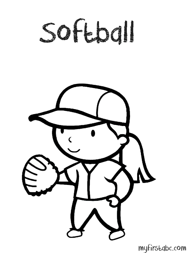 Softball Player Drawing at GetDrawings Free download