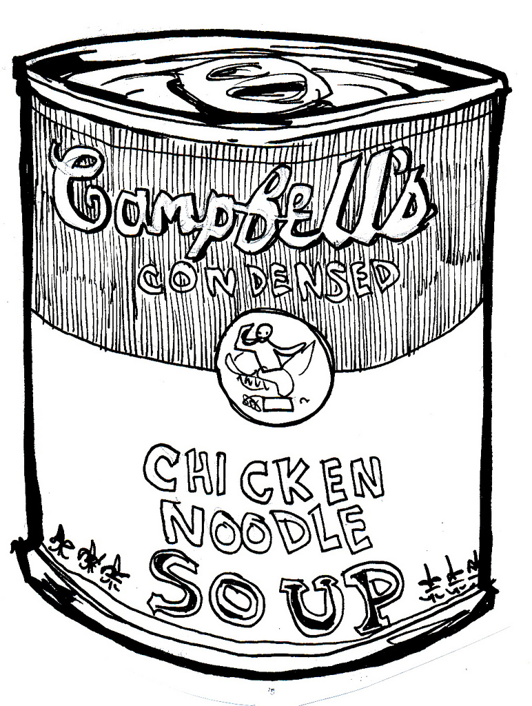 Soup Can Drawing at GetDrawings Free download