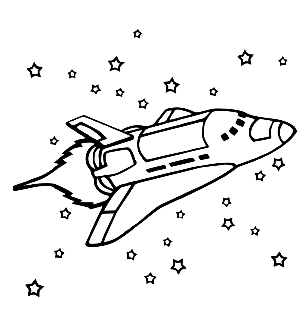 Space Shuttle Drawing at GetDrawings | Free download