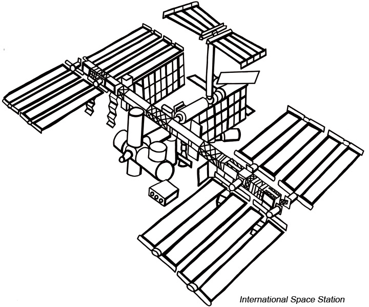 Space Station Drawing at GetDrawings Free download