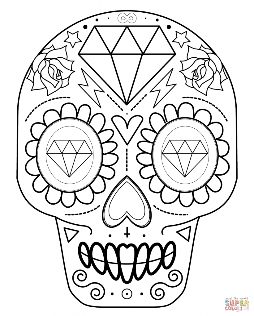 Sugar Skull Step By Step Drawing at GetDrawings Free download