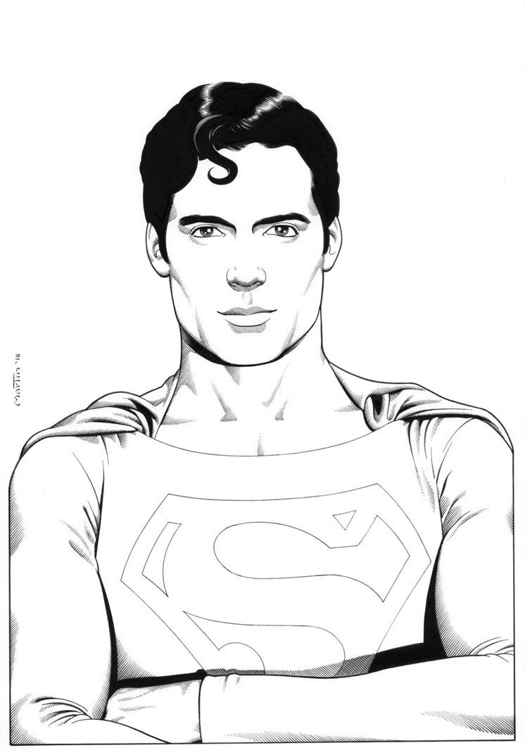 Superman Face Drawing at GetDrawings Free download
