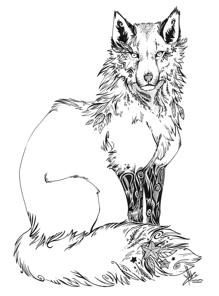 80 Mammals Foxes Coloring Pages dollandesigan