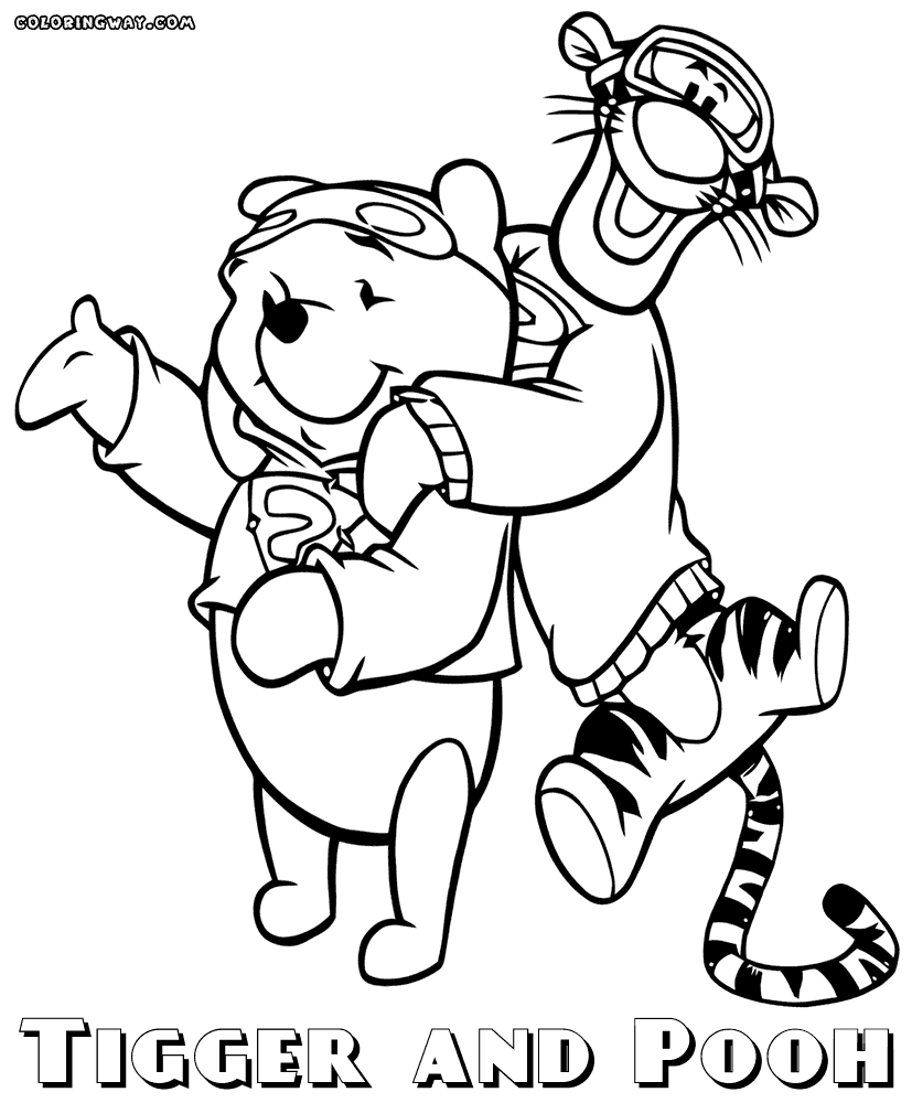 Tigger Line Drawing at GetDrawings Free download