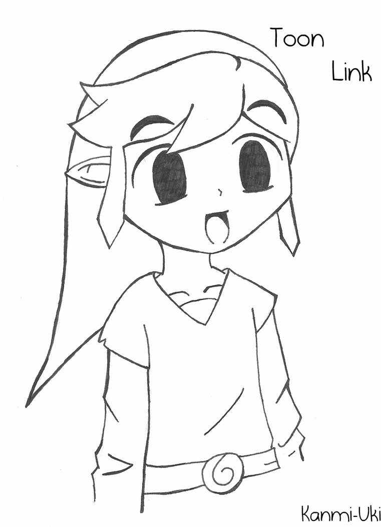 Toon Link Drawing at GetDrawings Free download