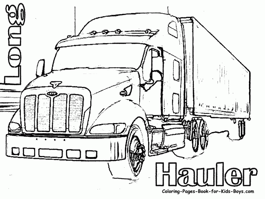 Tractor Trailer Drawing at GetDrawings Free download