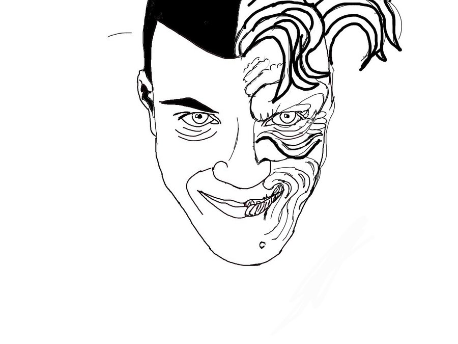 Two Face Drawing at GetDrawings Free download