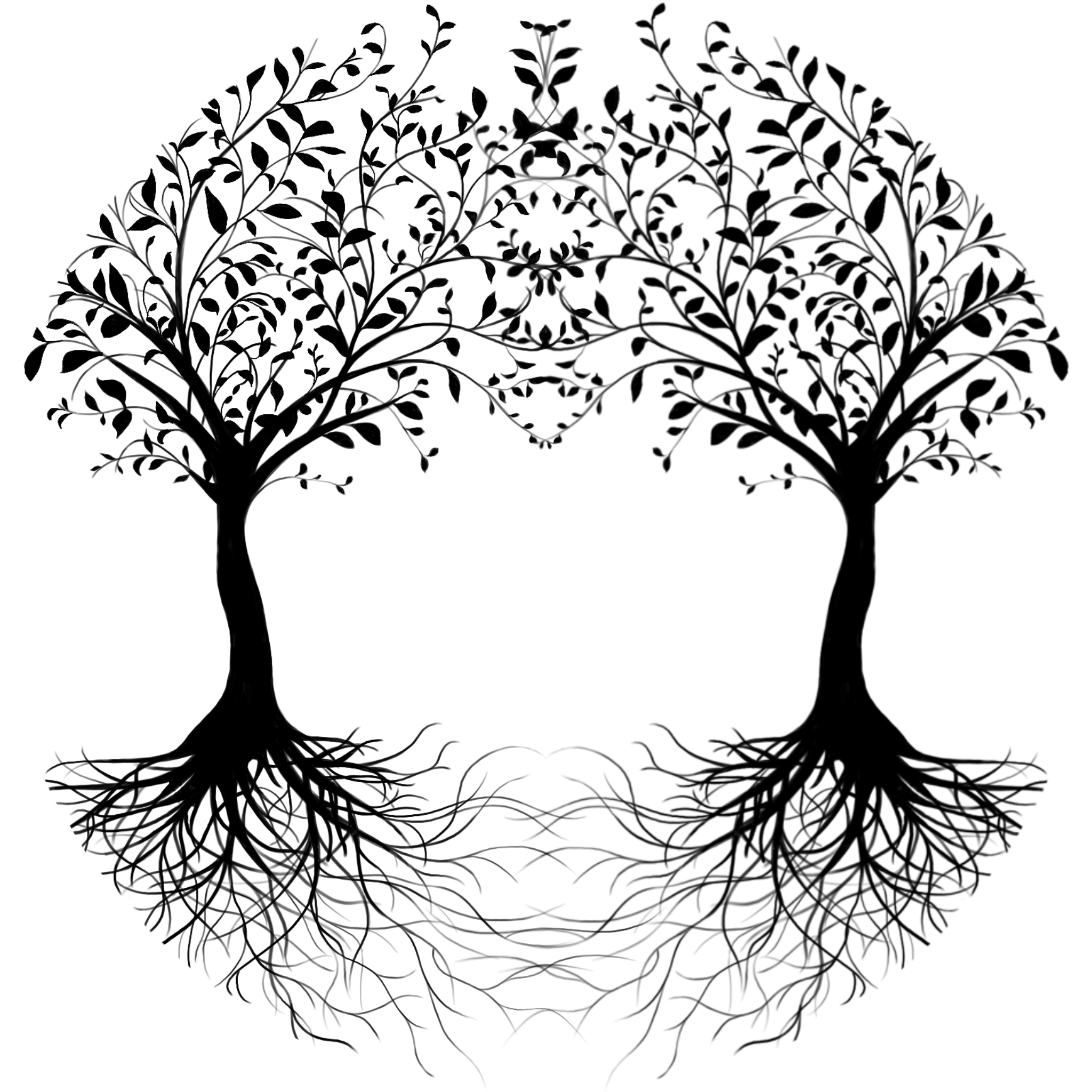 Two Trees Drawing at GetDrawings Free download