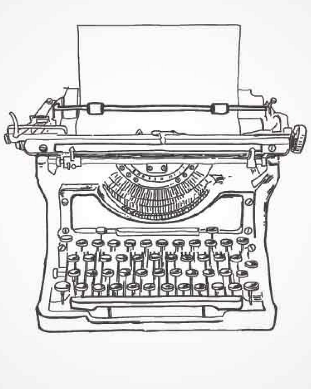 Typewriter Drawing at GetDrawings Free download