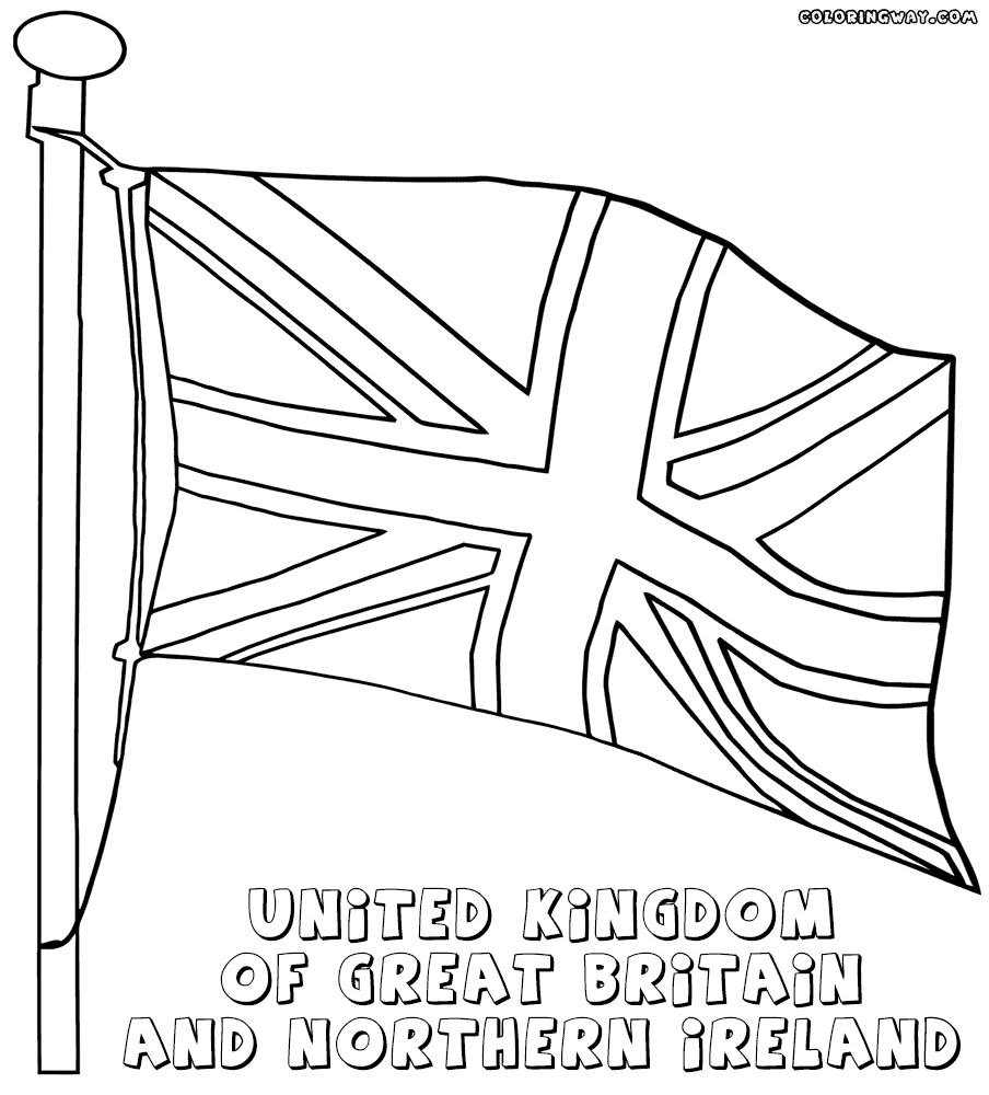 British Flag Coloring Page Coloring Pages