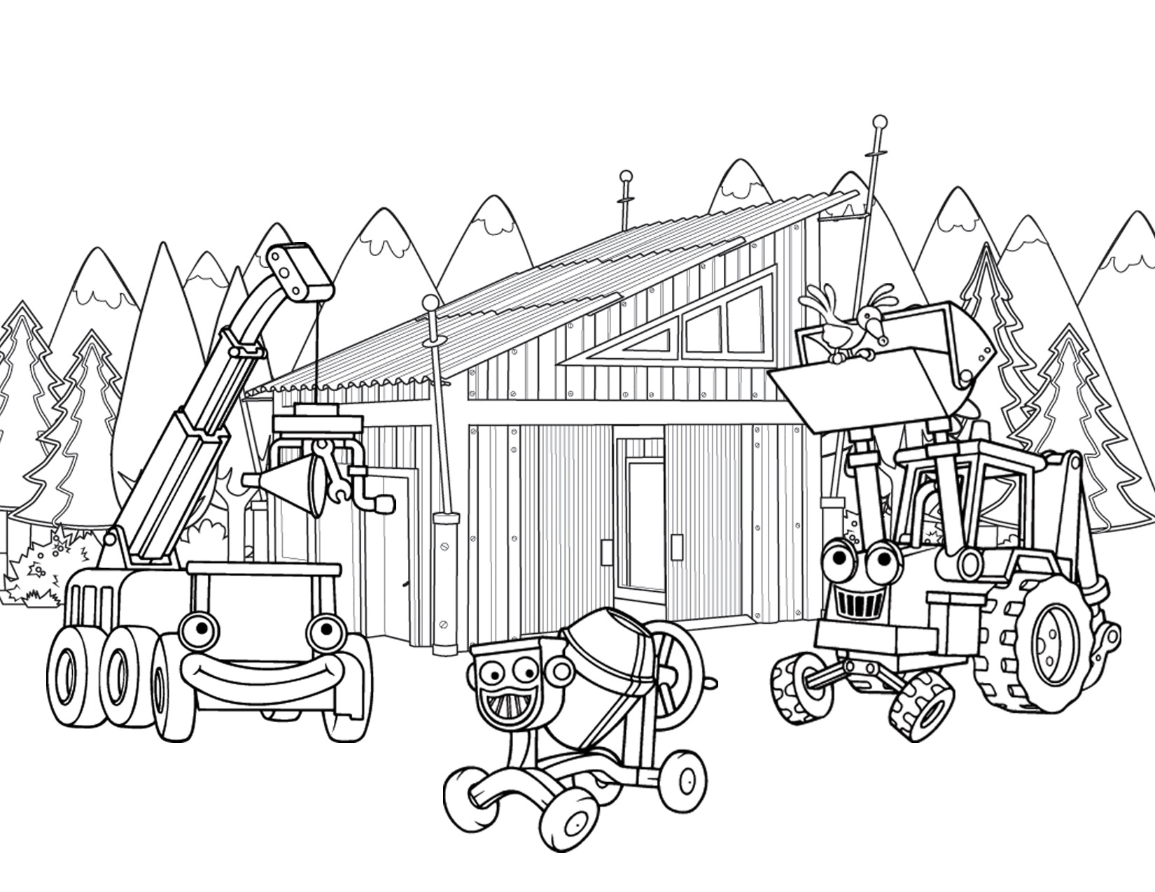 Rock Hard Construction Coloring Page 160 Free Loaders.