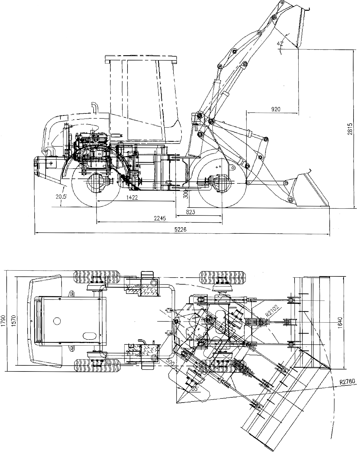 Wheel Loader Drawing at GetDrawings Free download