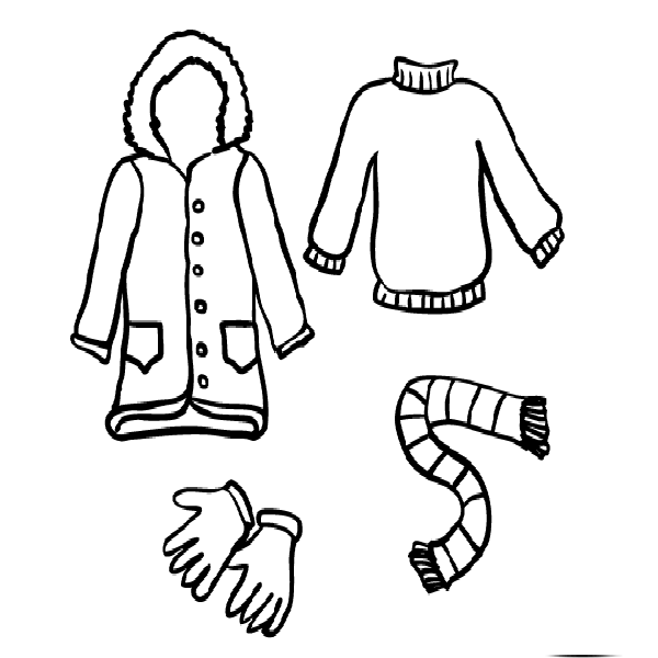 Winter Clothes Drawing at GetDrawings Free download