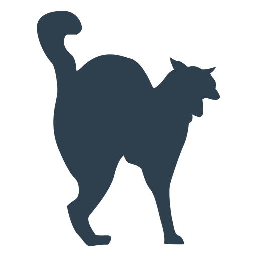 Scared Cat Silhouette at GetDrawings Free download