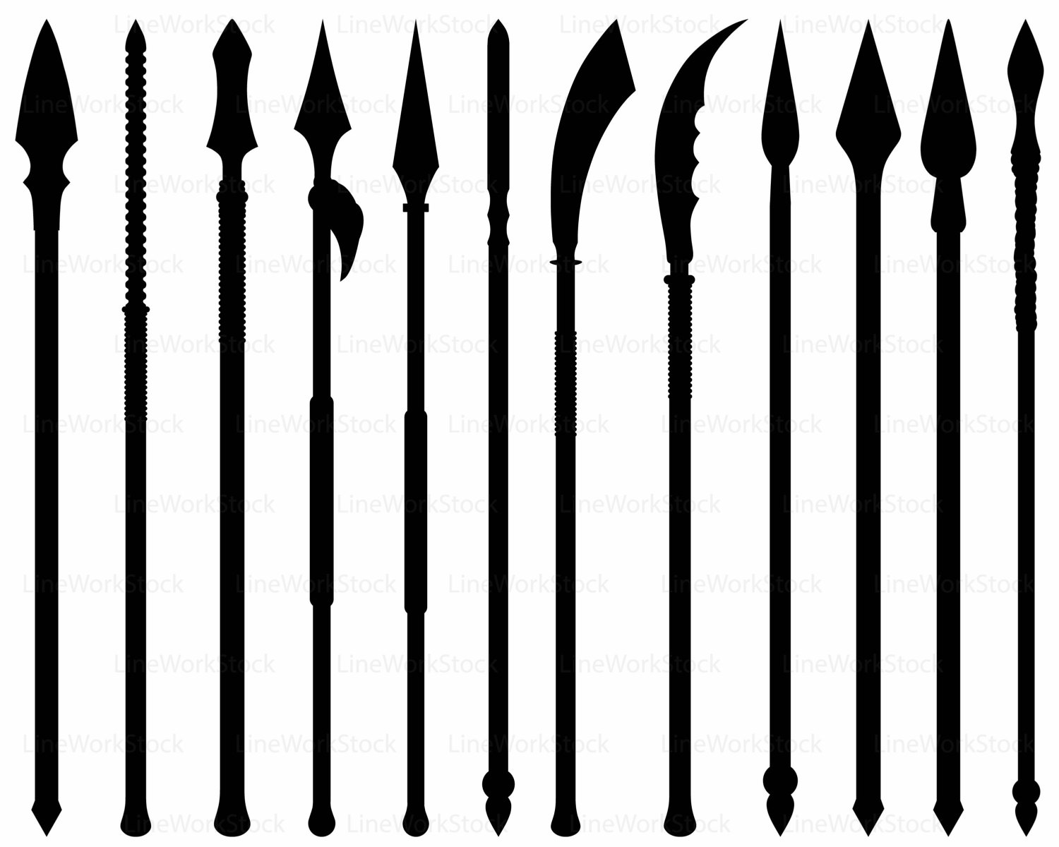 Spear Silhouette at GetDrawings Free download