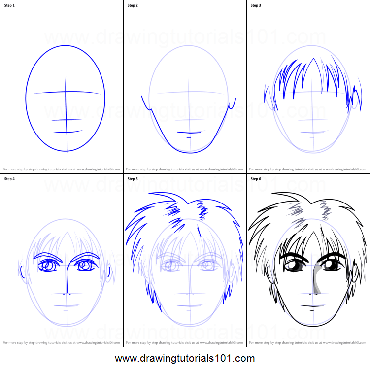 Anime Boy Drawing Step By Step at GetDrawings Free download