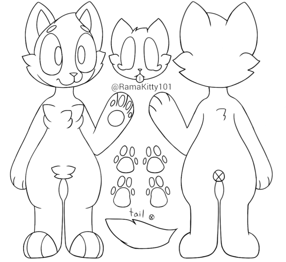 Fursuit Drawing Base at GetDrawings Free download